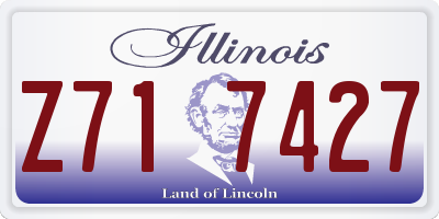 IL license plate Z717427
