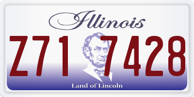 IL license plate Z717428