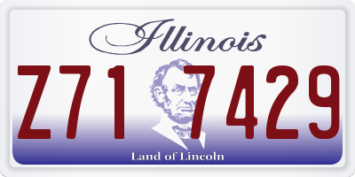 IL license plate Z717429