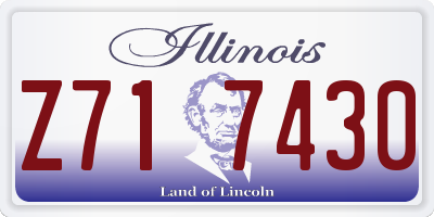 IL license plate Z717430