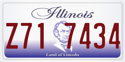 IL license plate Z717434