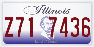 IL license plate Z717436