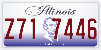 IL license plate Z717446