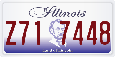 IL license plate Z717448