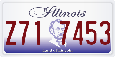 IL license plate Z717453