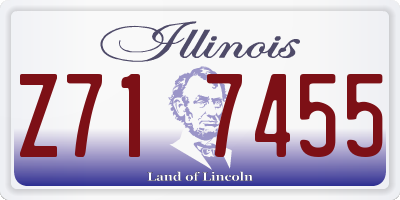 IL license plate Z717455