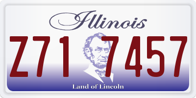 IL license plate Z717457