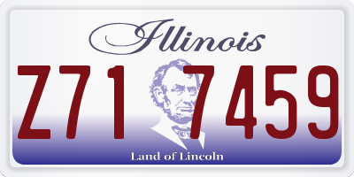 IL license plate Z717459
