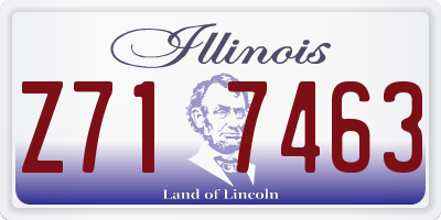 IL license plate Z717463