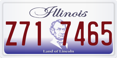 IL license plate Z717465