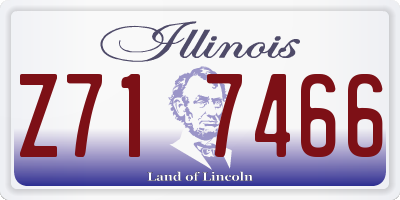 IL license plate Z717466