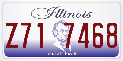 IL license plate Z717468