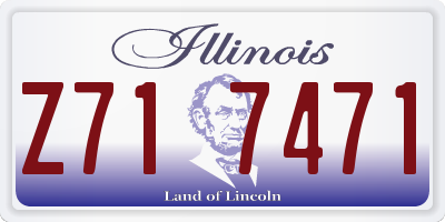 IL license plate Z717471