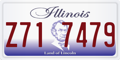 IL license plate Z717479