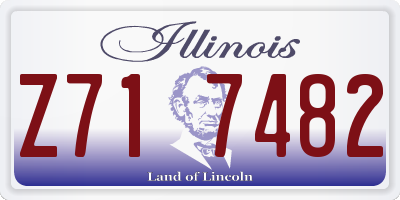 IL license plate Z717482