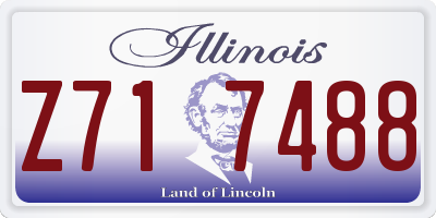 IL license plate Z717488