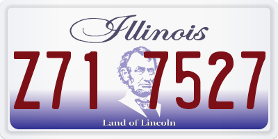 IL license plate Z717527