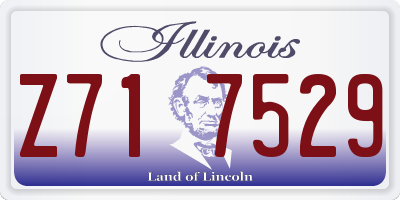 IL license plate Z717529