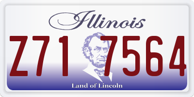 IL license plate Z717564