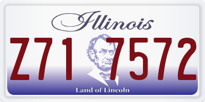 IL license plate Z717572