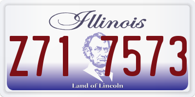 IL license plate Z717573