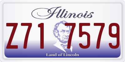 IL license plate Z717579