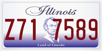 IL license plate Z717589
