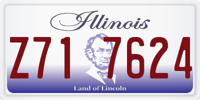 IL license plate Z717624