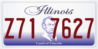 IL license plate Z717627