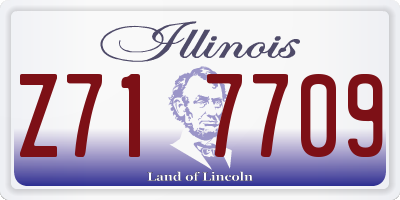 IL license plate Z717709