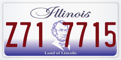 IL license plate Z717715