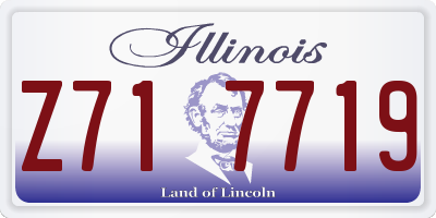 IL license plate Z717719