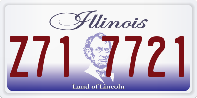 IL license plate Z717721