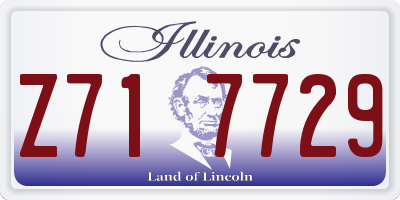 IL license plate Z717729