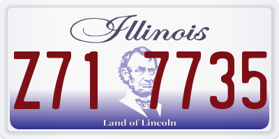 IL license plate Z717735