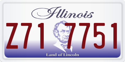 IL license plate Z717751