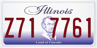 IL license plate Z717761