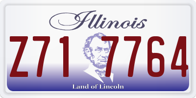 IL license plate Z717764