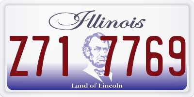 IL license plate Z717769