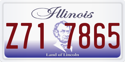 IL license plate Z717865