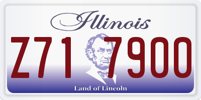 IL license plate Z717900