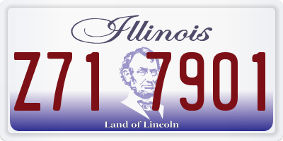 IL license plate Z717901