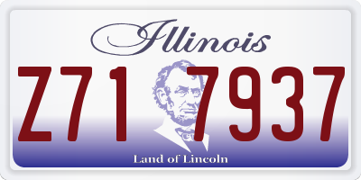 IL license plate Z717937