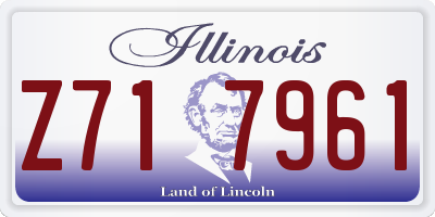IL license plate Z717961