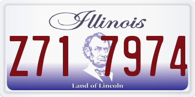 IL license plate Z717974