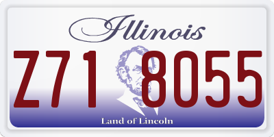 IL license plate Z718055