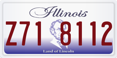 IL license plate Z718112