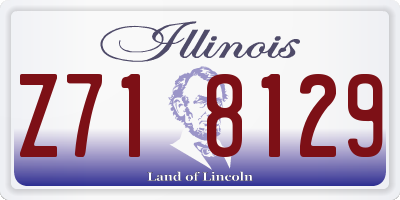 IL license plate Z718129
