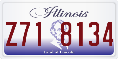IL license plate Z718134