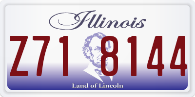IL license plate Z718144